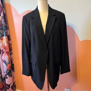 h&m black blazer size l